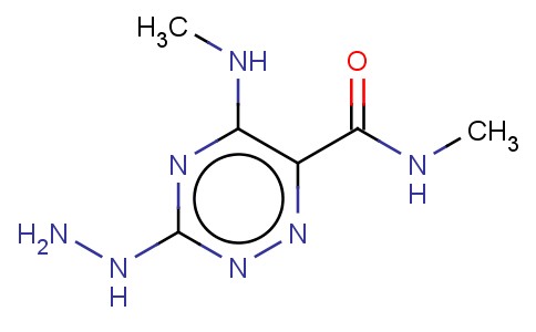 1,2,4-TRIAZINE-6-CARBOXAMIDE, 3-HYDRAZINO-N-METHYL-5-(METHYLAMINO)-